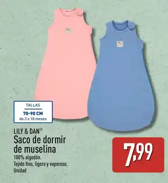ALDI LILY & DAN Saco de dormir de muselina oferta