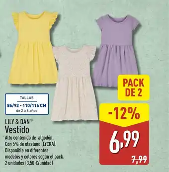 ALDI LILY & DAN Vestido oferta
