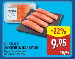 ALDI EL MERCADO Solomillos de salmón oferta