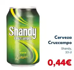 Cash Unide CRUZCAMPO Cerveza oferta