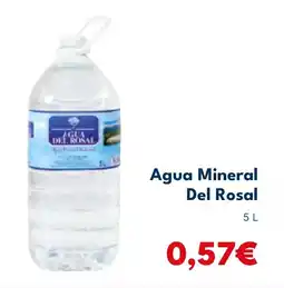 Cash Unide Agua Mineral Del Rosal oferta