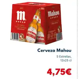 Cash Unide MAHOU Cerveza oferta