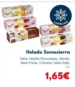Cash Unide Helado Somosierra oferta