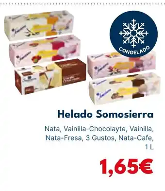 Cash Unide Helado Somosierra oferta