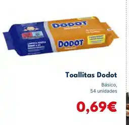 Cash Unide DODOT Toallitas oferta