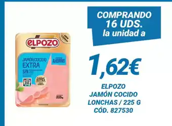 Dialsur Cash & Carry ELPOZO Jamón cocido lonchas oferta
