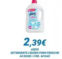 Dialsur Cash & Carry ASEVI Detergente líquido puro frescor 44 dosis oferta