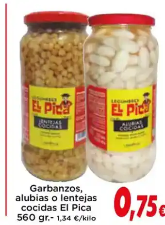 Proxi EL PICA Garbanzos, alubias o lentejas cocidas oferta