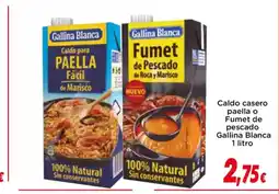 Proxi GALLINA BLANCA Caldo casera paella o Fumet de pescado oferta