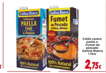 Proxi GALLINA BLANCA Caldo casera paella o Fumet de pescado oferta
