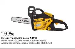 Cadena88 Motosierra gasolina Alpex A4518 oferta