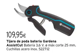 Cadena88 Tijera de poda bateria Gardena AssistCut oferta