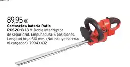 Cadena88 Cortasetos batería Ratio RCS20-B oferta