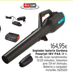 Cadena88 Soplador batería Gardena Powerjet 18V P4A oferta