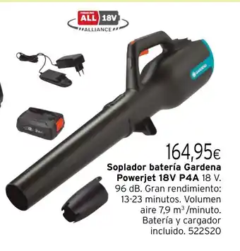 Cadena88 Soplador batería Gardena Powerjet 18V P4A oferta