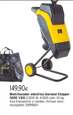 Cadena88 Biotriturador eléctrico Garland Chipper 100E V20 oferta
