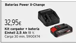 Cadena88 Kit cargador + batería Einhell 2,5 Ah oferta