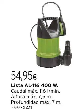 Cadena88 Lista AL-116 400 W oferta