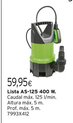 Cadena88 Lista AS-125 400 W oferta