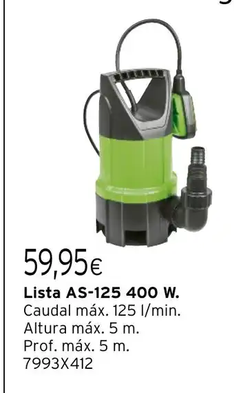 Cadena88 Lista AS-125 400 W oferta