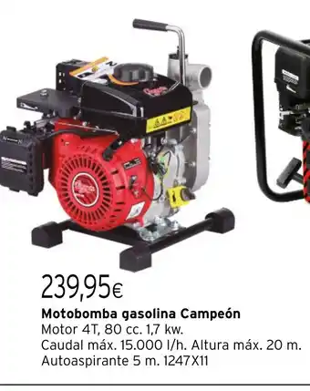 Cadena88 Motobomba gasolina Campeón oferta