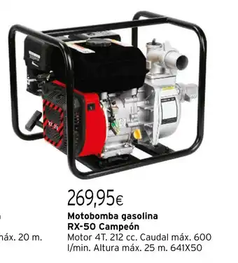 Cadena88 Motobomba gasolina RX-50 Campeón oferta