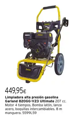 Cadena88 Limpiadora alta presión gasolina Garland 820GG-V23 Ultimate oferta