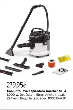 Cadena88 Conjunto lava aspiradora Karcher SE 4 oferta