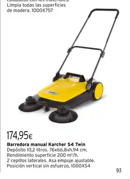 Cadena88 Barredora manual Karcher S4 Twin oferta