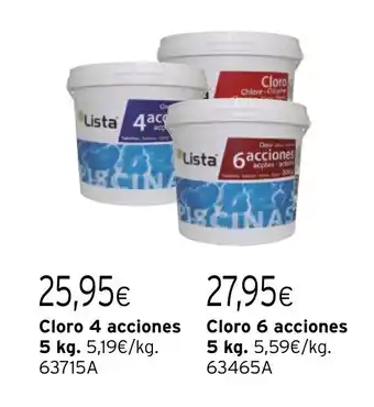 Cadena88 Cloro 4 acciones oferta