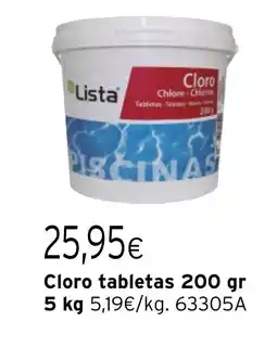 Cadena88 Cloro tabletas oferta