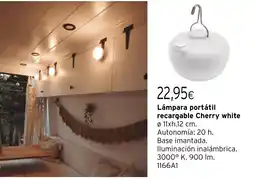 Cadena88 Lámpara portátil recargable Cherry white oferta