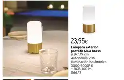 Cadena88 Lámpara exterior portátil Maia brass oferta