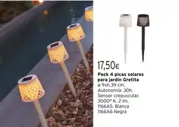 Cadena88 Pack 4 picas solares para jardin Gretita oferta