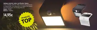 Cadena88 Aplique exterior solar Led Duolec Saona oferta