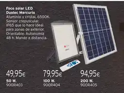 Cadena88 Foco solar LED Duolec Mercurio oferta