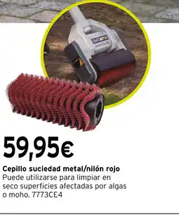 Cadena88 Cepillo suciedad metal/nilón rojo oferta