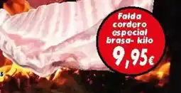 Supermercados Piedra Falda cordero especial brasa oferta