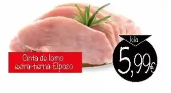 Supermercados Piedra Cinta de lomo extra-tierna Elpozo oferta