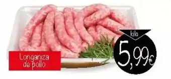 Supermercados Piedra Longaniza de pollo oferta