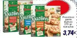 Supermercados Piedra PICCOLINOS Gama Buitoni oferta