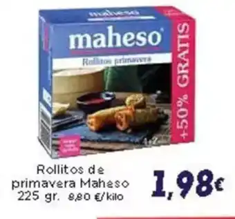 Supermercados Piedra MAHESO Rollitos de primavera oferta