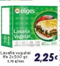 Supermercados Piedra Lasaña Vegetal อ oferta