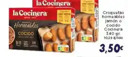 Supermercados Piedra Croquetas horneables jamón cocido Cocinera oferta