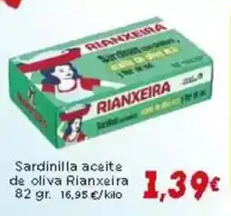 Supermercados Piedra RIANXEIRA Sardinilla aceite de oliva oferta