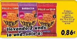 Supermercados Piedra YATEKOMO Fideos orientales gama oferta