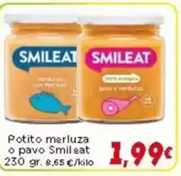 Supermercados Piedra SMILEAT Potito merluza o pavo oferta