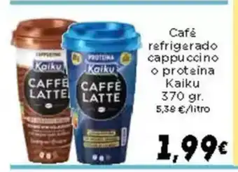 Supermercados Piedra KAIKU Café refrigerado cappuccino o proteina oferta
