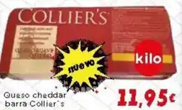 Supermercados Piedra COLLIER'S Queso cheddar barra oferta