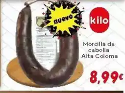 Supermercados Piedra Morcilla de cebolla Alta Coloma oferta